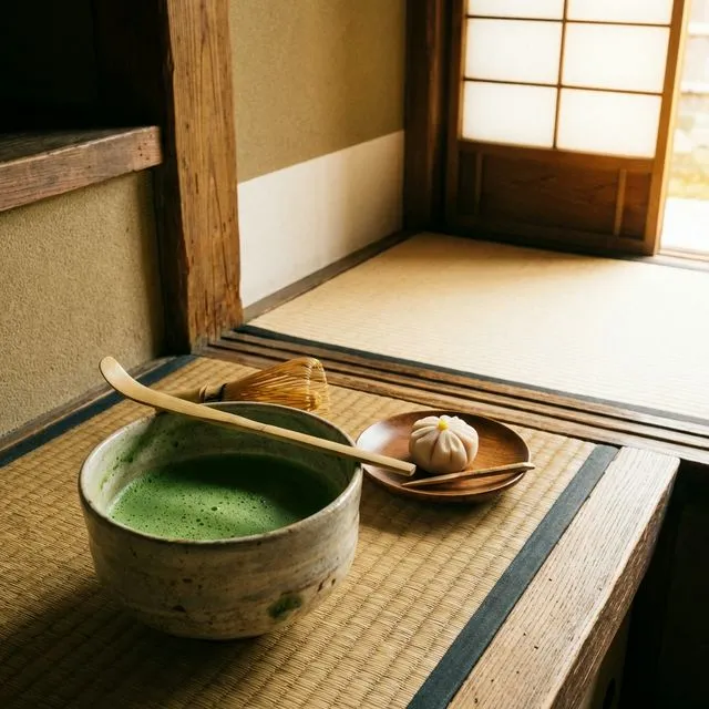 Traditional Japanese matcha tea ceremony after Zen meditation retreat Tokyo experience